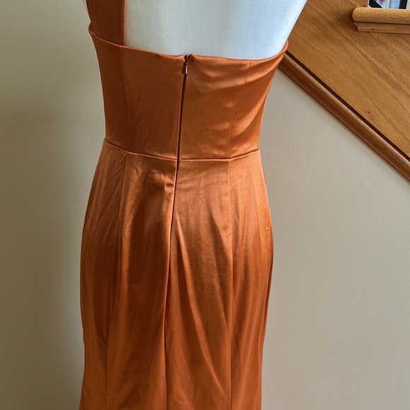 Bridal Babes Bridesmaid Dress Size 8 Copper New With Tags - Picture 10 of 16